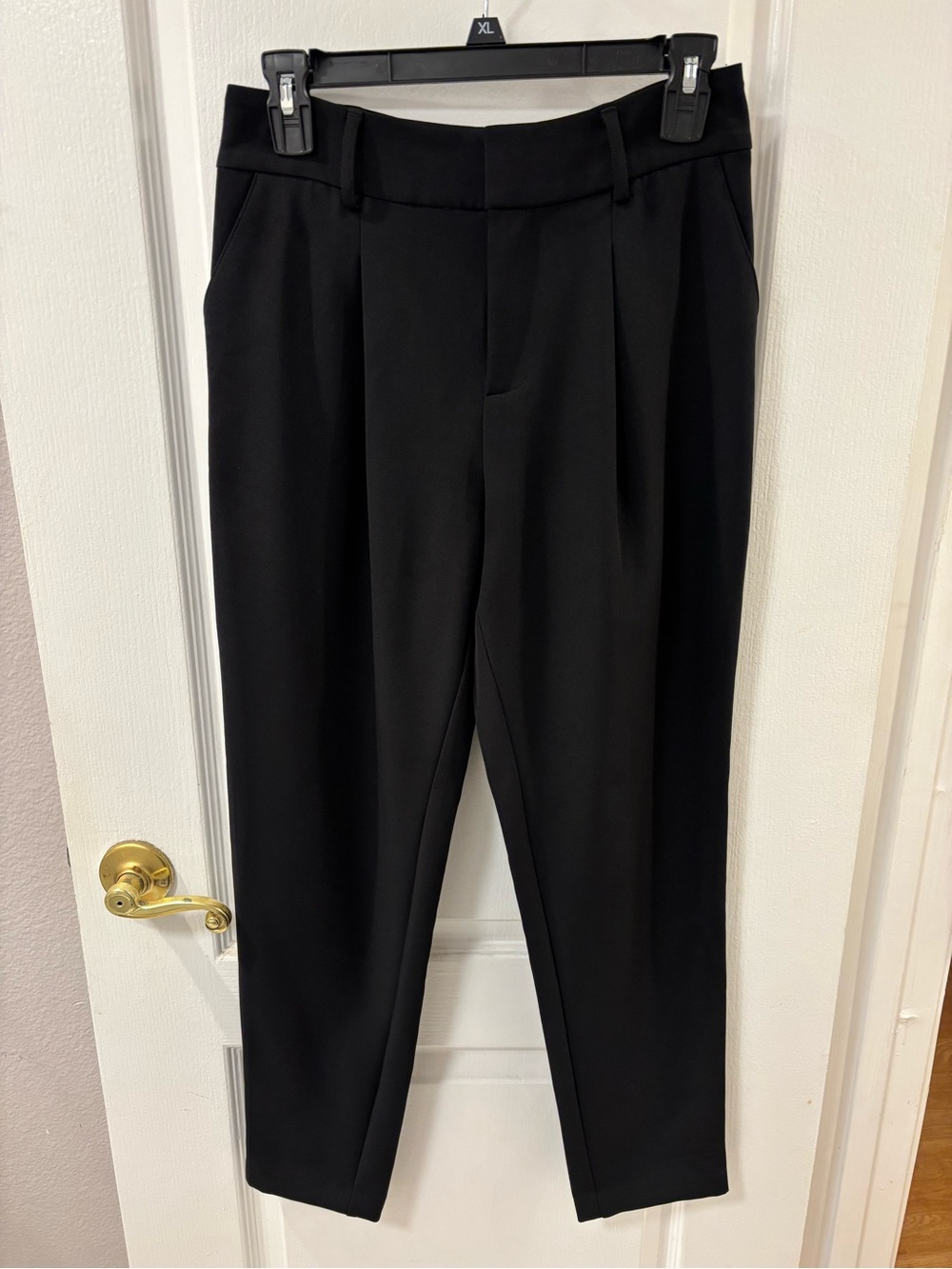 INC High-Rise Pleated Black Ankle Trousers Office Wear XS